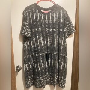 Tory Burch Black Cotton Drawstring waist Dress